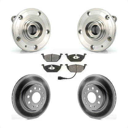 Hub Bearing Assembly Coated Disc Brake Rotor Pads Front Kit For Volkswagen Jetta