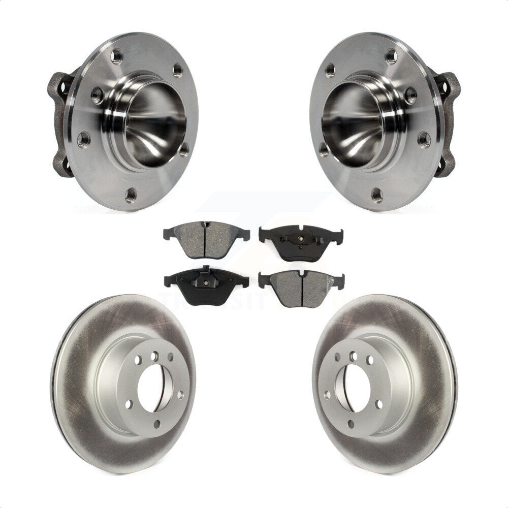 Hub Bearing Assembly Coated Disc Brake Rotor Pads Front Kit For BMW 323i 328i X1