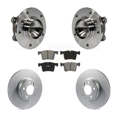 Hub Bearing Coated Brake Rotor & Pad Front Kit For 2012 BMW 328i Sedan with 3.0L