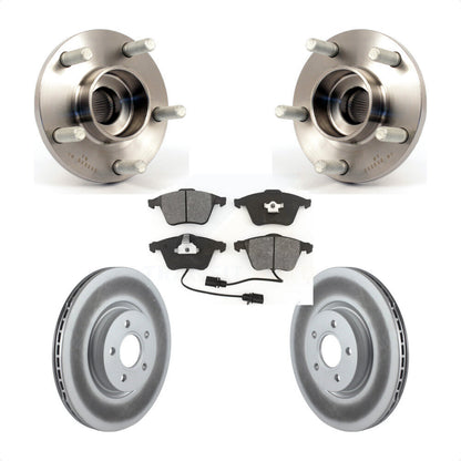 Hub Bearing Assembly Coated Disc Brake Rotor Pad Front Kit For Volvo S40 V50 C70