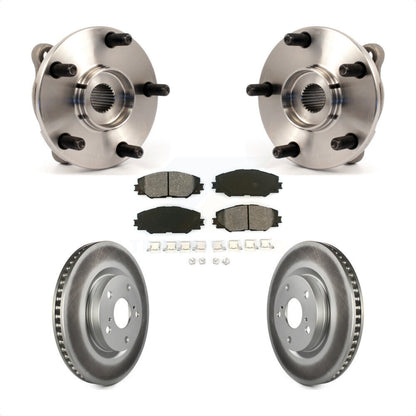 Hub Bearing Coated Brake Rotor Pad Front Kit For Toyota RAV4 Scion Corolla iM tC
