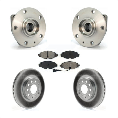 Hub Bearing Coat Brake Rotor Pad Front Kit For Volkswagen Golf SportWagen e-Golf
