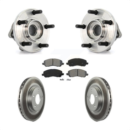 Hub Bearing Coated Disc Brake Rotor Pad Front Kit For Chrysler 200 Dodge Avenger