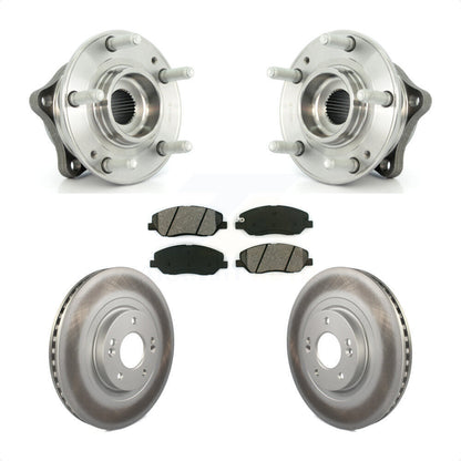 Hub Bearing Assembly Coat Brake Rotor Pad Front Kit For Hyundai Santa Fe XL 3.3L