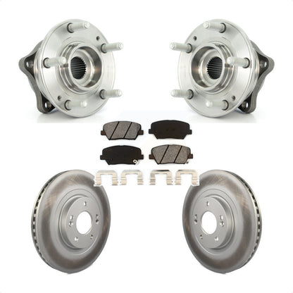 Hub Bearing Coated Disc Brake Rotor Pad Front Kit For Hyundai Santa Fe Sport Kia