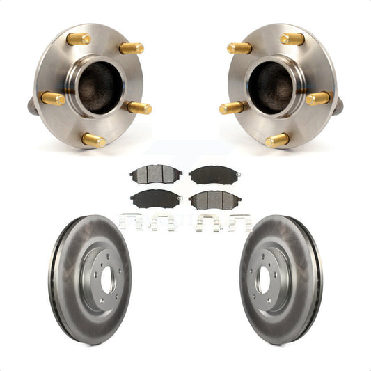 Hub Bearing Assembly Coat Brake Rotor Pad Front Kit For INFINITI G35 Nissan 350Z