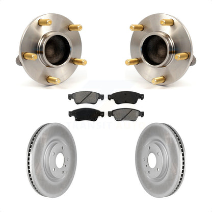 Hub Bearing Assembly Coated Disc Brake Rotor And Pads Front Kit For INFINITI G35