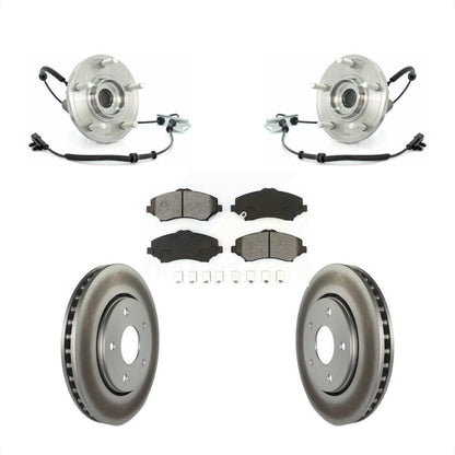 Hub Bearing Coat Brake Rotor Pad Front Kit For Dodge Grand Caravan Chrysler Town