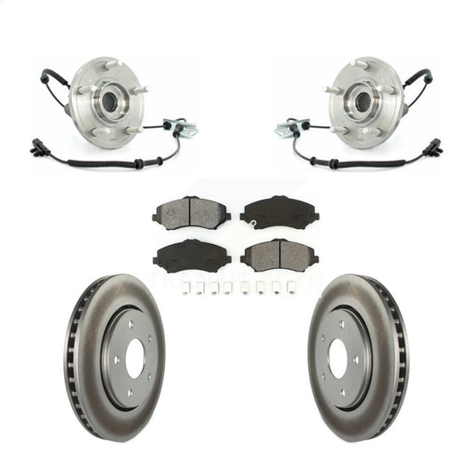 Hub Bearing Coat Brake Rotor Pad Front Kit For Dodge Grand Caravan Chrysler Town