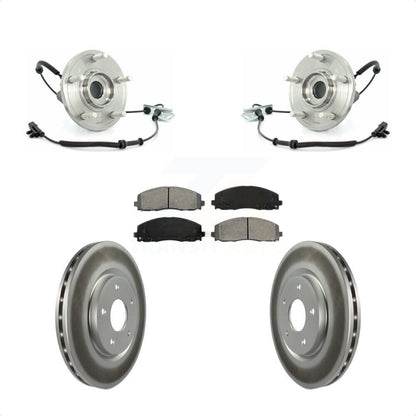 Hub Bearing Assembly Coated Disc Brake Rotor Pad Front Kit For Volkswagen Routan
