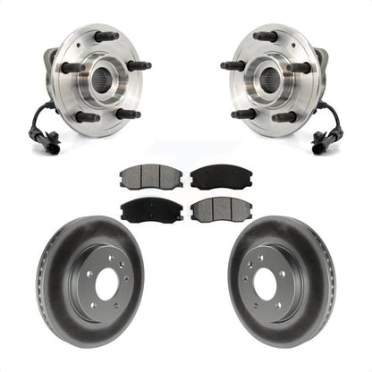 Hub Bearing Coat Brake Rotor Pad Front Kit For Chevrolet Equinox Pontiac Torrent