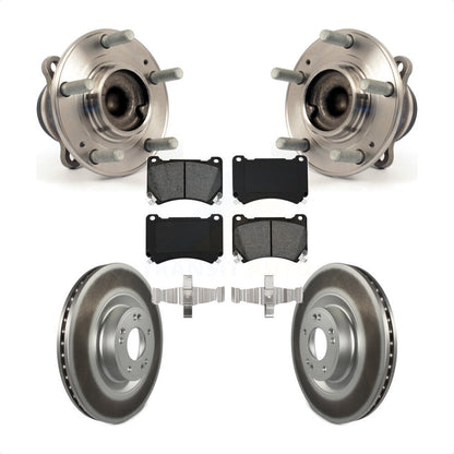 Hub Bearing Assembly Coated Brake Rotor Pads Front Kit For Hyundai Genesis Equus