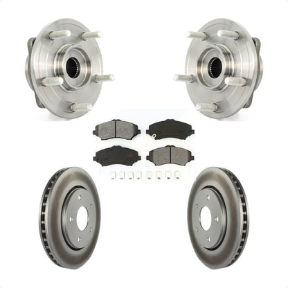 Hub Bearing Assembly Coated Disc Brake Rotor And Pad Front Kit For Dodge Journey