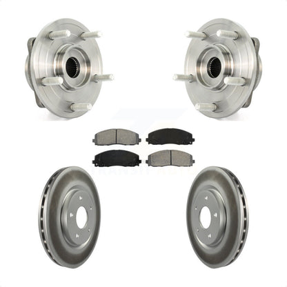 Hub Bearing Assembly Coated Disc Brake Rotor And Pad Front Kit For Dodge Journey