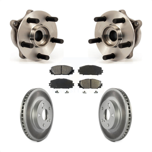 Hub Bearing Coat Brake Rotor Pad Front Kit For Toyota Prius Lexus CT200h Plug-In