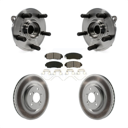 Hub Bearing Assembly Coat Brake Rotor Pads Front Kit For 2011-2014 Honda Odyssey