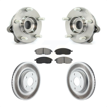 Hub Bearing Assembly Coated Disc Brake Rotor And Pad Front Kit For Nissan Altima