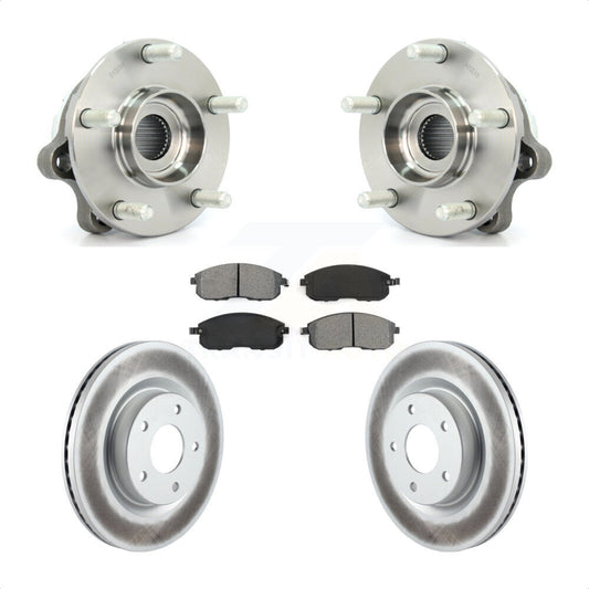 Hub Bearing Assembly Coated Disc Brake Rotor And Pad Front Kit For Nissan Altima