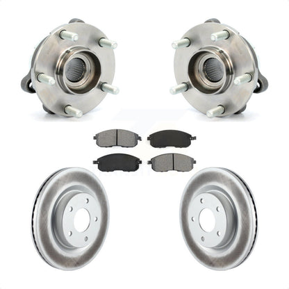 Hub Bearing Assembly Coated Disc Brake Rotor And Pad Front Kit For Nissan Altima