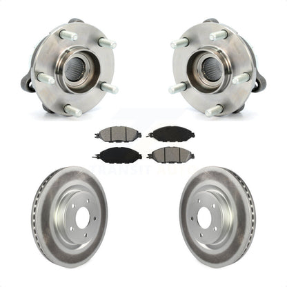 Hub Bearing Coat Brake Rotor Pad Front Kit For Nissan Pathfinder Murano INFINITI