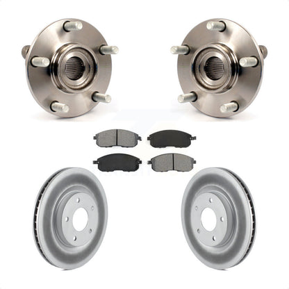 Hub Bearing Coated Brake Rotor & Pads Front Kit For Nissan Sentra SE-R with 2.5L
