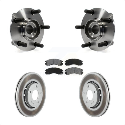 Hub Bearing Assembly Coated Disc Brake Rotor Pad Front Kit For Mitsubishi Lancer