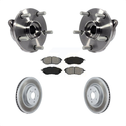 Hub Bearing Coated Brake Rotor & Pads Front Kit For Subaru Outback WRX Legacy B9