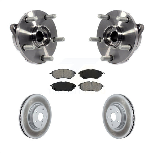 Hub Bearing Coated Brake Rotor & Pads Front Kit For Subaru Outback WRX Legacy B9