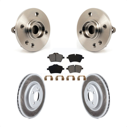 Hub Bearing Assembly Coated Disc Brake Rotors And Pads Front Kit For Mini Cooper