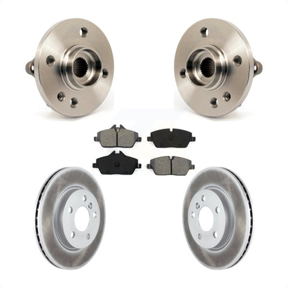 Hub Bearing Coated Disc Brake Rotor Pad Front Kit For 2014-2015 Mini Cooper 1.6L