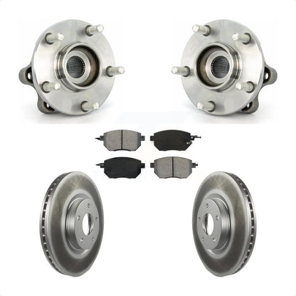 Hub Bearing Assembly Coat Brake Rotor Pads Front Kit For 2003-2004 Nissan Murano