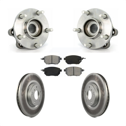 Hub Bearing Assembly Coat Brake Rotor Pads Front Kit For 2005-2007 Nissan Murano