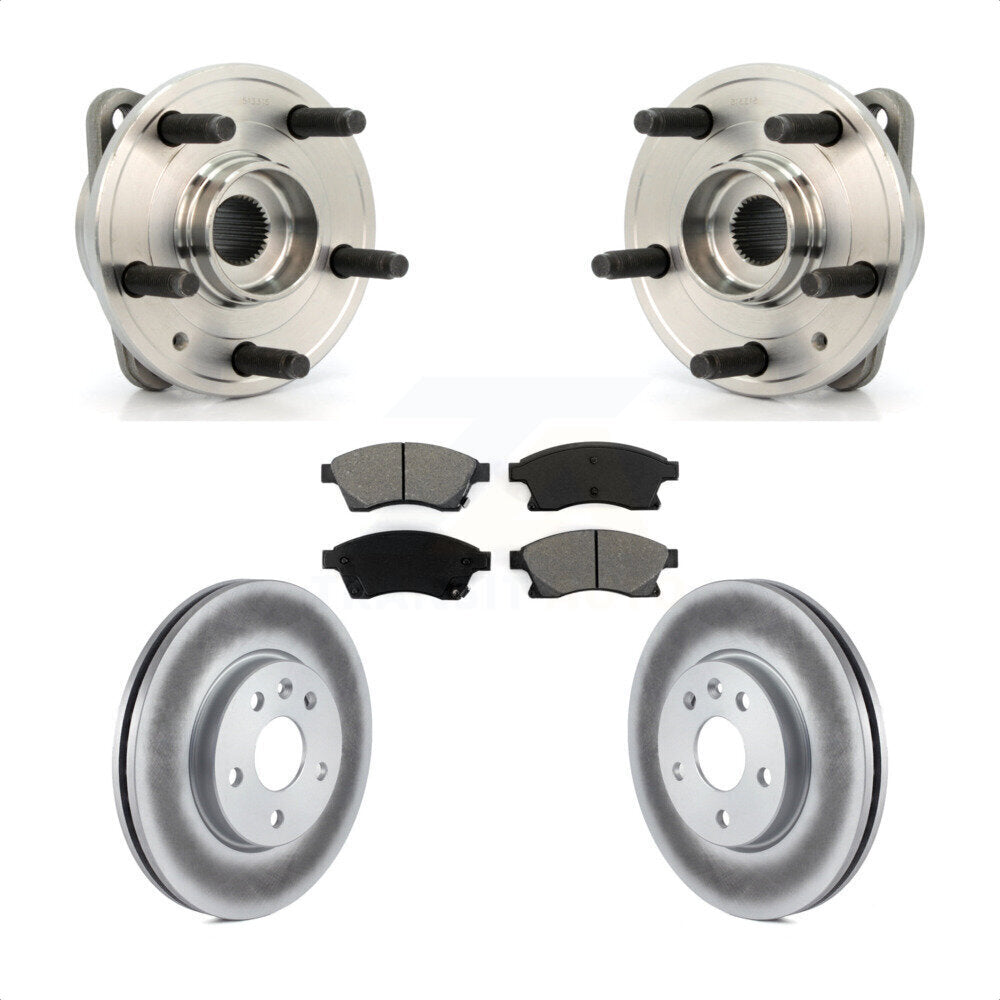 Hub Bearing Assembly Coat Brake Rotor Pads Front Kit For Chevrolet Cruze Limited