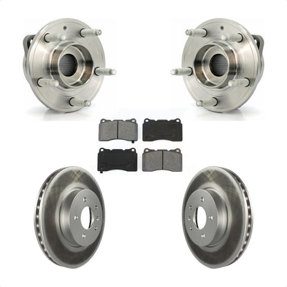 Hub Bearing Assembly Coated Disc Brake Rotor And Pads Front Kit For Cadillac ATS