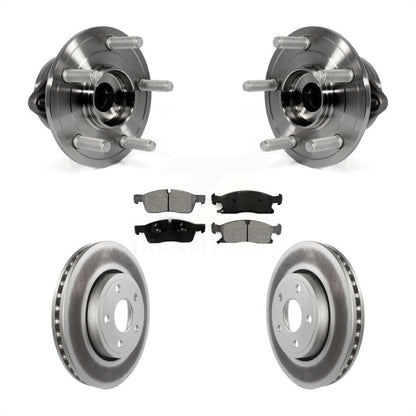 Hub Bearing Coat Brake Rotor Pad Front Kit For Jeep Grand Cherokee Dodge Durango