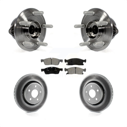 Hub Bearing Coat Brake Rotor Pad Front Kit For Jeep Grand Cherokee Dodge Durango