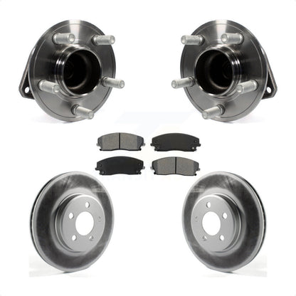 Hub Bearing Coated Disc Brake Rotor Pad Front Kit For Dodge Charger Chrysler 300