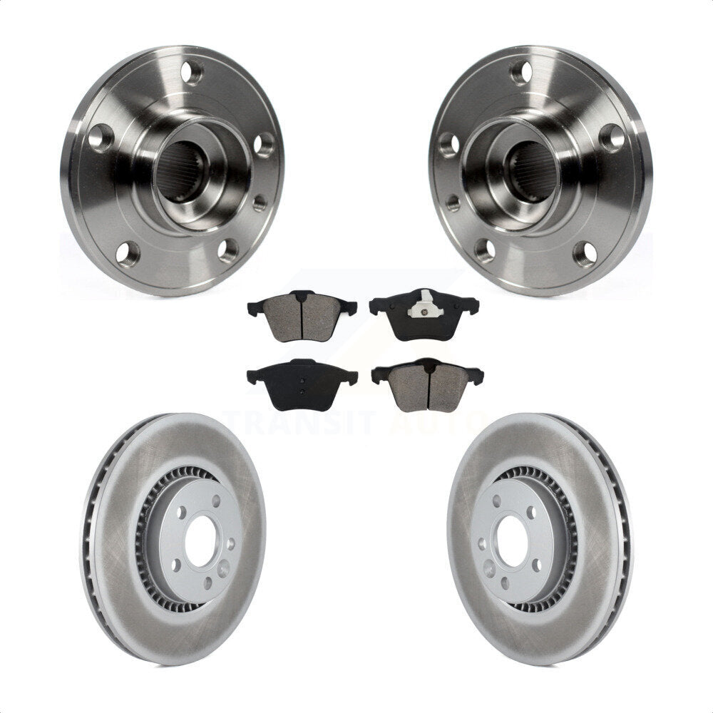 Hub Bearing Coat Brake Rotor Pads Front Kit For Volvo XC70 S60 V60 S80 Cross V70