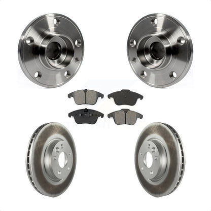 Hub Bearing Coated Disc Brake Rotor Pad Front Kit For Volvo XC70 S60 V60 S80 V70