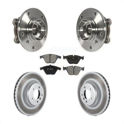 Hub Bearing Coated Brake Rotor Pads Front Kit For 2013 BMW X1 xDrive35i with AWD