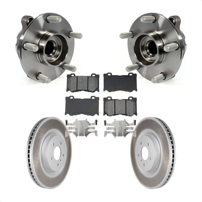 Hub Bearing Coat Brake Rotor Pads Front Kit For INFINITI Q50 G37 Nissan 370Z Q60