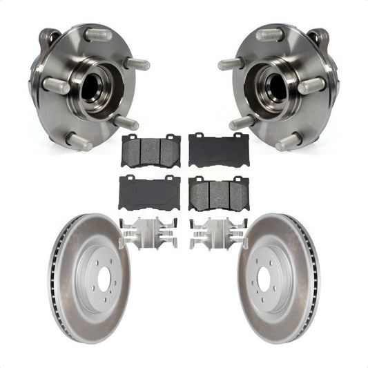 Hub Bearing Coat Brake Rotor Pads Front Kit For INFINITI Q50 G37 Nissan 370Z Q60