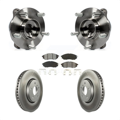 Hub Bearing Assembly Coat Brake Rotor Pads Front Kit For INFINITI FX35 FX37 FX45