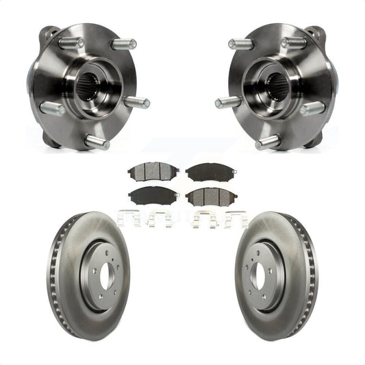 Hub Bearing Assembly Coat Brake Rotor Pads Front Kit For INFINITI FX35 FX37 FX45