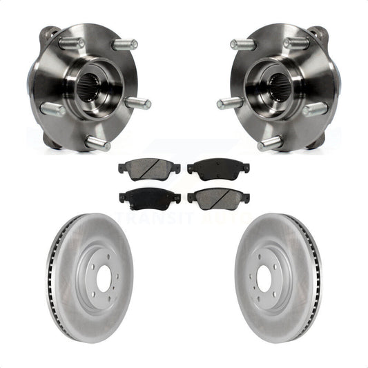 Hub Bearing Assembly Coated Disc Brake Rotor Pads Front Kit For INFINITI G35 Q60