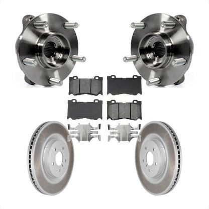Hub Bearing Coated Brake Rotor Pads Front Kit For INFINITI Q50 Q60 M37 FX50 QX70