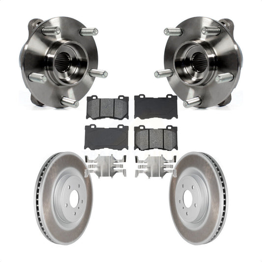 Hub Bearing Coated Brake Rotor Pads Front Kit For INFINITI Q50 Q60 M37 FX50 QX70