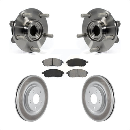 Hub Bearing Assembly Coated Disc Brake Rotors And Pads Front Kit For Nissan Juke