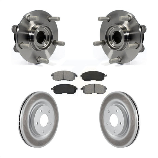 Hub Bearing Assembly Coated Disc Brake Rotors And Pads Front Kit For Nissan Juke