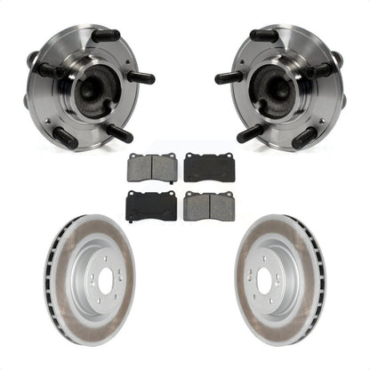 Hub Bearing Assembly Coated Brake Rotor Pads Front Kit For Hyundai Genesis Coupe